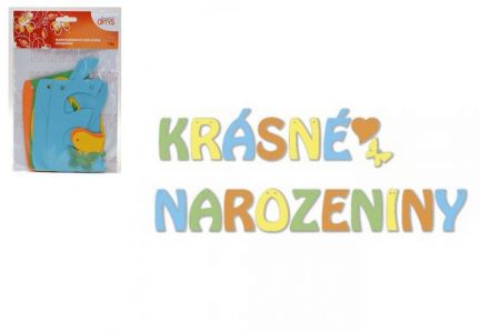 Narozeninová girlanda chlapecká Krásné narozeniny