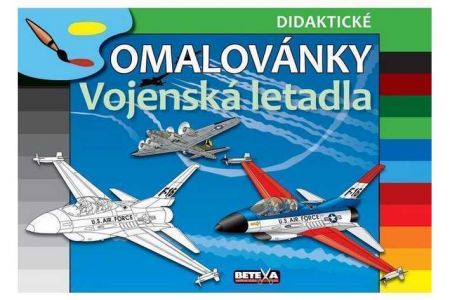 Omalovánky Vojenská letadla BETEXA didaktické