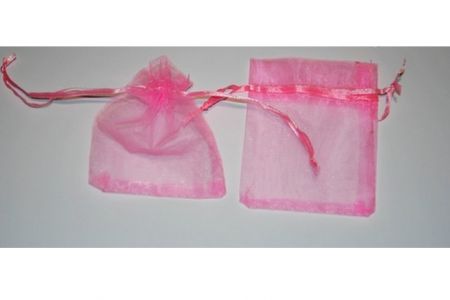 Sáček organza 9x12cm růžový