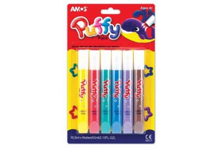 Puffy barvy na textil 6x10,5ml