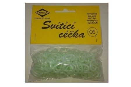 Céčka svítící 20g plast v sáčku 10x10cm