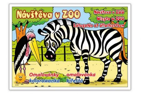 Omalovánky Návštěva v ZOO A5