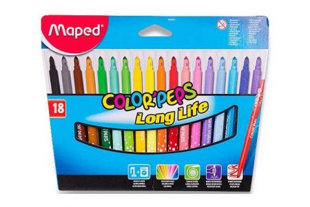 Maped fixy Color Peps 18ks v papírové krabičce 