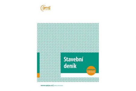 Stavební deník, A4, 128 listů, samopropisovací, OPTYS 1278