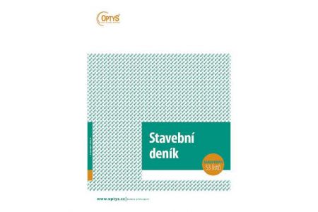 Stavební deník, A4, 53 listů, číslovaný, samopropisovací, OPTYS 1268