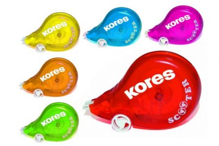 KORES SCOOTER barevný 8 m x 4,2 mm, mix 5 barev