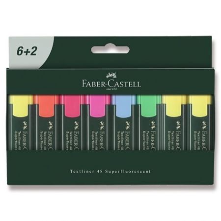 Zvýrazňovač Faber-Castell Textliner 48 8 kusů