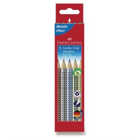 Pastelky Faber-Castell Jumbo Grip Metalic 5 barev