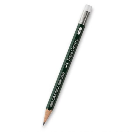 Grafitová tužka Faber-Castell Castell 9000 Perfektní tužka s pryží, bez víčka