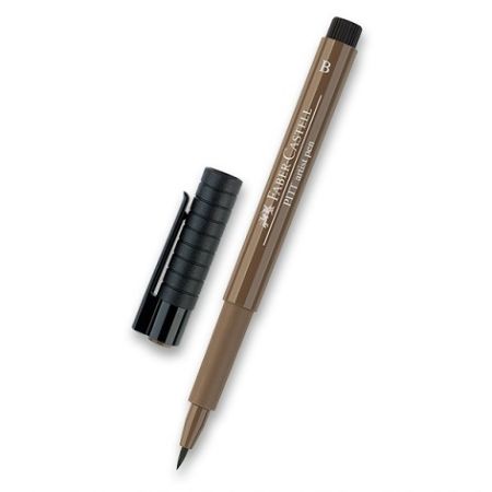 Popisovač Faber-Castell Pitt Artist Pen Brush - hnědé a metalické 178