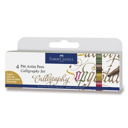 Popisovač Faber-Castell Pitt Artist Pen Calligraphy 4 kusy