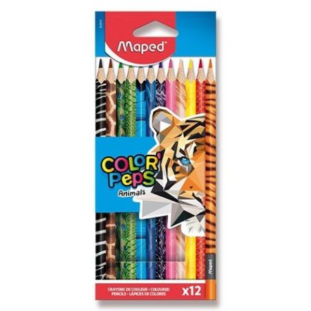 Pastelky Maped Color&sbquo;Peps Animal 12ks