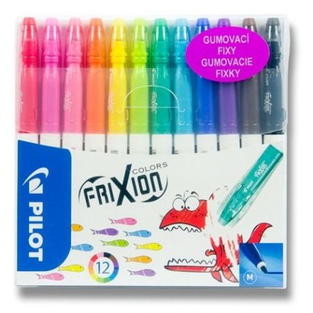 Gumovací fixy Pilot 4204 FriXion Colors 12 barev