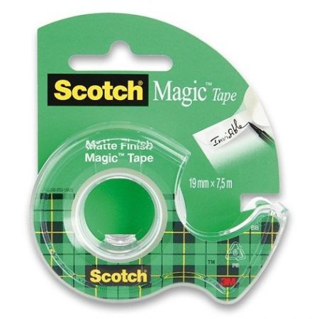 Samolepicí páska 3M Scotch Magic Invisible 19 mm x 7,5 m, s odvíječem