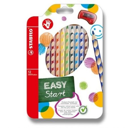 Pastelky Stabilo EASYcolors 12 barev, pro praváky