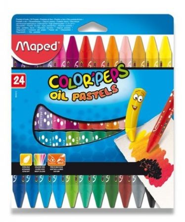 Olejové pastely Maped Color&#39;Peps Oil Pastels 24 barev