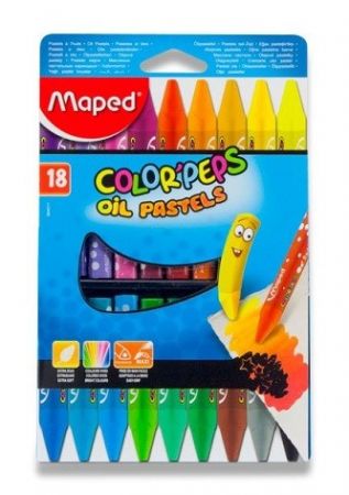 Olejové pastely Maped Color&#39;Peps Oil Pastels 18 barev