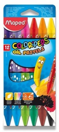 Olejové pastely Maped Color&#39;Peps Oil Pastels 12 barev