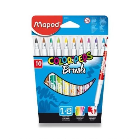 Dětské fixy Maped Color&#39;Peps Brush 10 barev