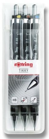 Sada mikrotužek Rotring Tikky Black hrot 0,35, 0,5 a 0,7 mm