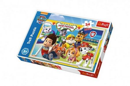 Puzzle Paw Patrol/Tlapková patrola MAXI 24ks 60x40cm v krabici 39x26x4cm