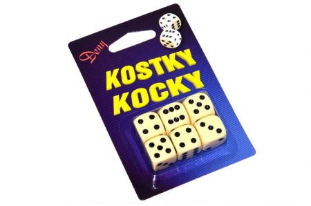 Kostky hrací 6ks