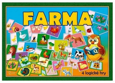 Farma 4 logické hry společenská hra v krabici 29x20x4cm