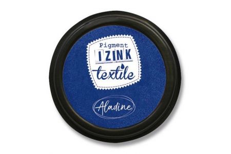 Razítkovací polštářek Aladine Izink Textile TMAVĚ MODRÁ