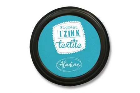 Razítkovací polštářek Aladine Izink Textile TYRKYSOVÁ