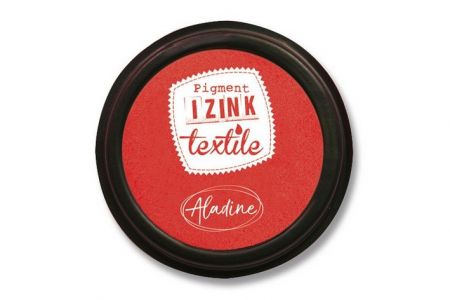 Razítkovací polštářek Aladine Izink Textile ČERVENÁ