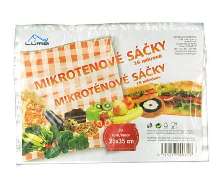 Sáčky mikrotenové 250 x 350mm, 50ks, čirý,