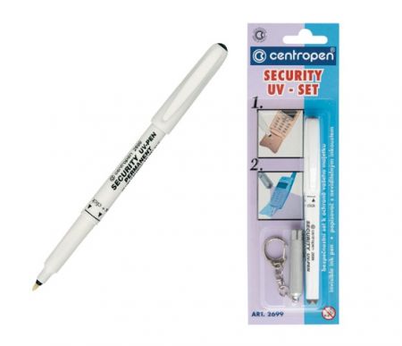 Popisovač CENTROPEN 2699 Security UV - set klíčový