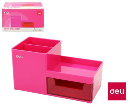 Organizér plastový DELI EZ25140 růžový