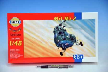 Model Kliklak Vrtulník Mil Mi-2 27,6x30cm v krabici 34x19,5x5,5cm