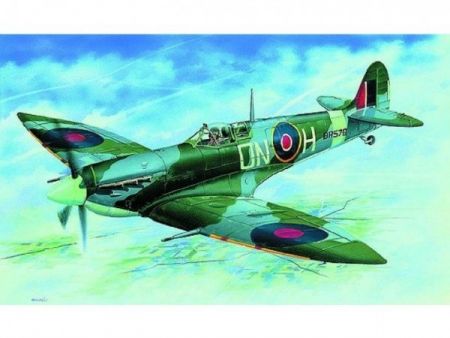 Model Supermarine Spitfire H.F.MK.VI 12,9x17,2cm v krabici 25x14,5x4,5cm