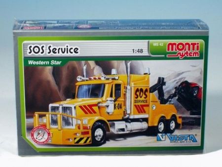 Stavebnice Monti 42 SOS Service Western star 1:48 v krabici 22x15x6cm