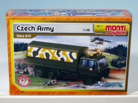 Stavebnice Monti 11 Czech Army Tatra 815 1:48 v krabici 22x15x6cm