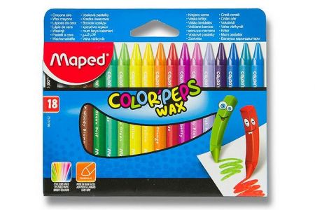 Voskovky trojhranné Maped Color&sbquo;Peps Wax 18ks