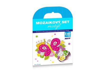 Mozaikový set - Motýl 17x18cm