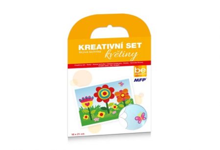 Kreativní set - Květiny - filcová technika 16x21cm