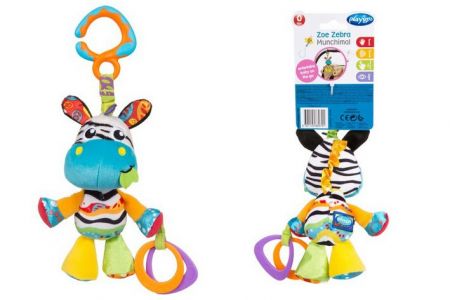 Playgro Závěsná zebra s kousátky 0m+