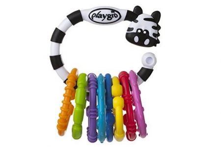 Playgro kousátko Zebra s kroužky 3m+