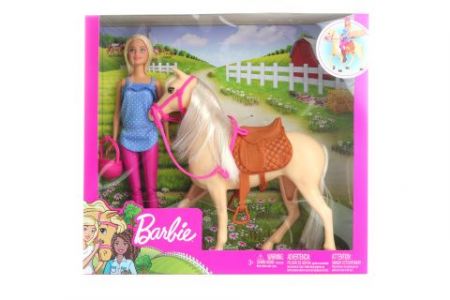 Barbie Panenka s koněm FXH13