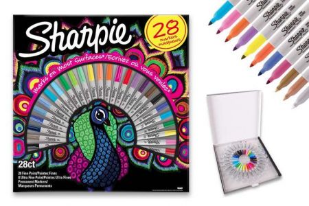 Permanentní popisovač Sharpie Fine + Ultra Fine sada 28ks