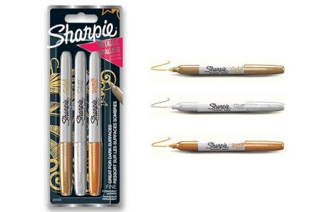 Permanentní popisovač Sharpie Fine metalické barvy 3ks