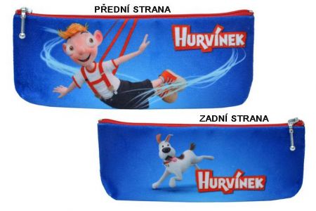 Taštička na zip 20x8cm Hurvínek, modrá MÚB