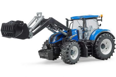 BRUDER 03121 (3121) Traktor NEW HOLLAND  T7 + čelní nakladač