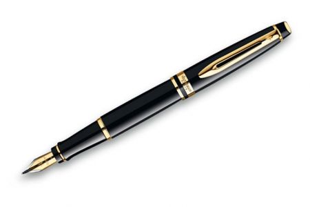 WATERMAN Expert Black Lacquer GT plnicí pero Hrot M (plnící)