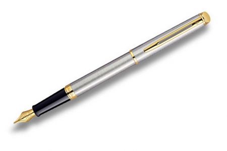 WATERMAN Hémisphere Stainless Steel GT plnicí pero Hrot M (plnící)