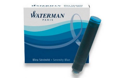 Inkoustové bombičky Waterman Blue, modré 6 kusů (do plnicích per WATERMAN)